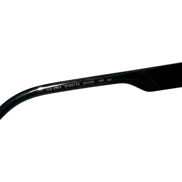 Sunglasses Dolce & Gabbana DG 4384  Leo Brown On Black (NWOT) - Picture 5 of 5
